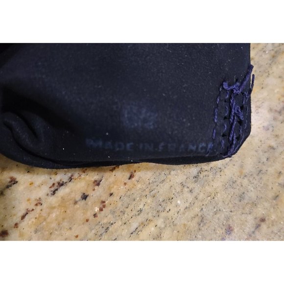 Vintage Size S/M 6.5 Blue Leather Formal 11.5" Long Gloves Stitching Detail - Picture 7 of 10